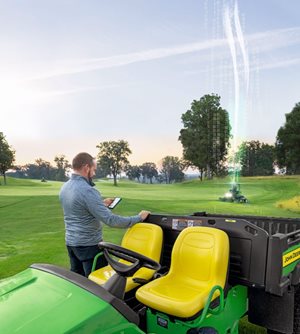 Společnost John Deere se svou golfovou technikou určuje směr v oblasti konektivity.